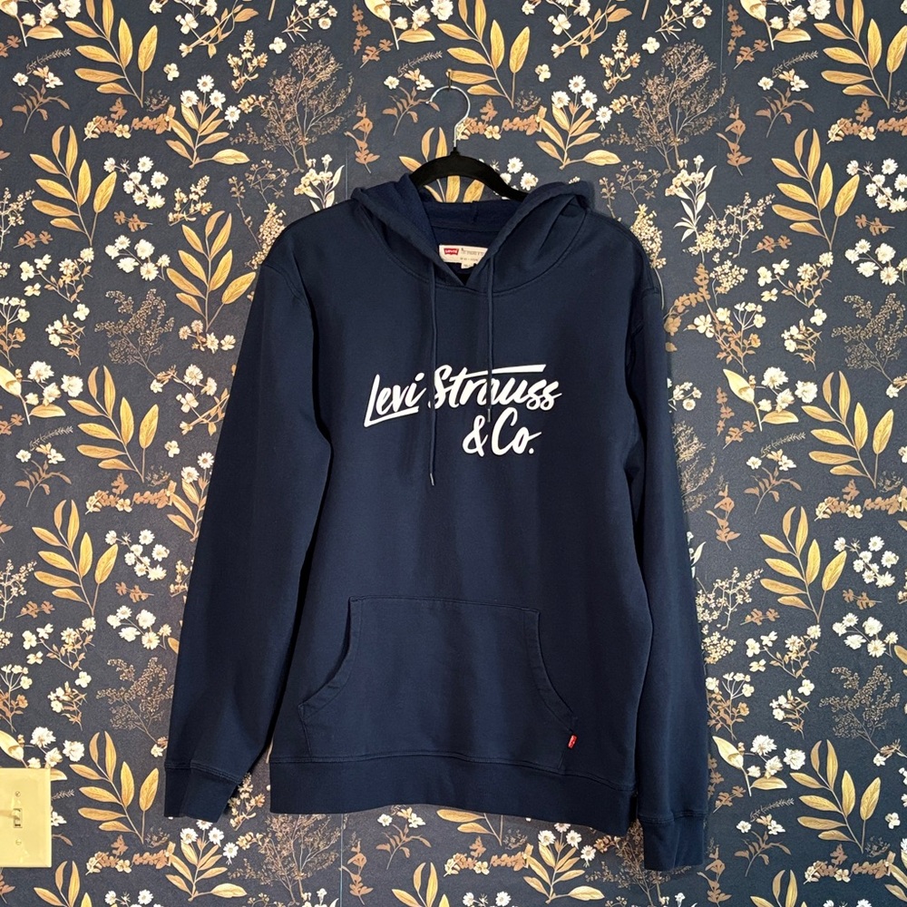 Levi's Men's Navy Logo Hoodie XL